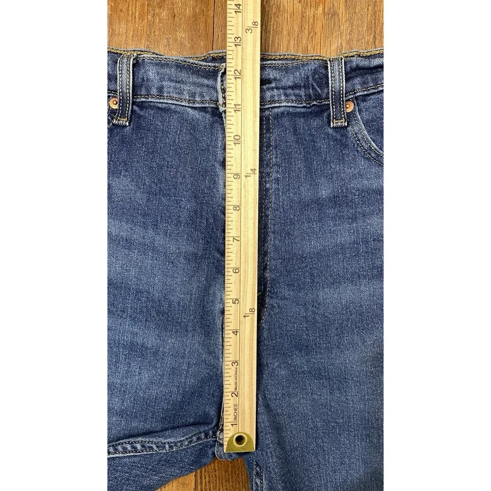 Levis 505‎ Regular Straight Leg Blue Denim Jeans Mens 38x33 Western Workwear